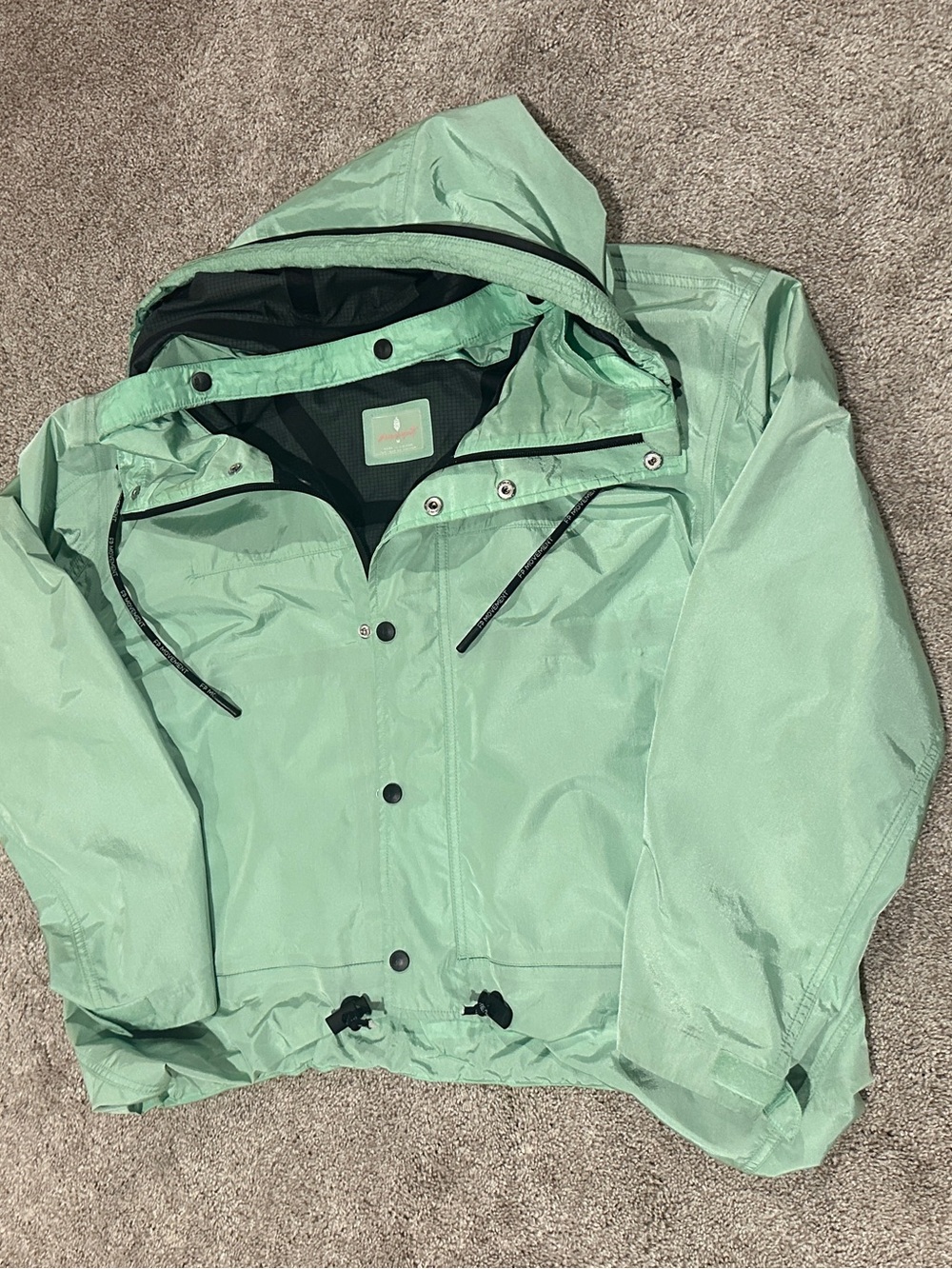 Free People Movement Rain and Shine Jacket - M, Electric Pistachio (rare color)